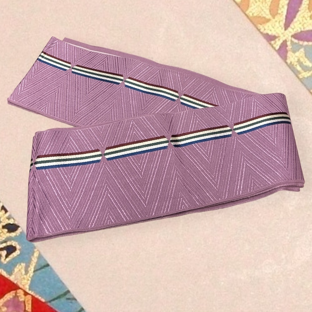 Vintage Kimono Fukuro Obi, Kimono Woven Obi Belt, Japanese Kimono Obi Sash